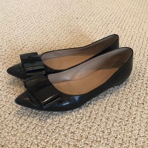 J. Crew Black Pointed Toe Flats